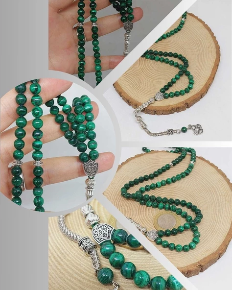 Malakit Taşı 99luk Tesbih 6mm (4965) ürün görseli