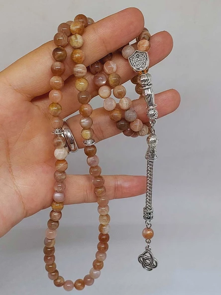 Güneş Taşı 99luk Tesbih 6mm (2940) - Resim 5