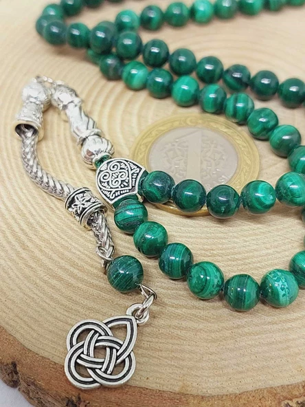 Malakit Taşı 99luk Tesbih 6mm (4965) - Resim 3