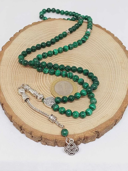 Malakit Taşı 99luk Tesbih 6mm (4965) - Resim 6