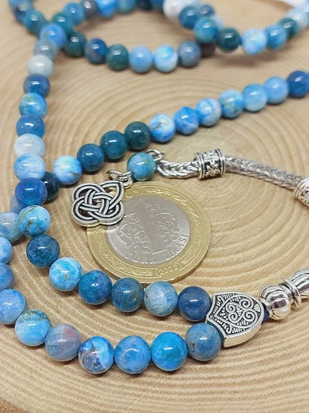 Apatit Taşı 99luk Tesbih 6mm (3208) - Resim 3