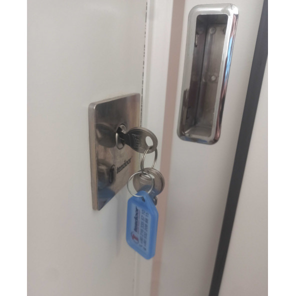 TEZ-1593B Siyah Renk Statik Kasalı Rustik Çizgili Model Çelik Kapı, Daire Kapısı, Villa Kapısı - 3