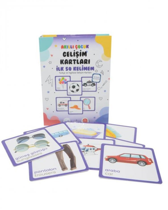 Akıllı Çocuk Gelişim Kartları İlk 50 Kelimem Bubu - 2
