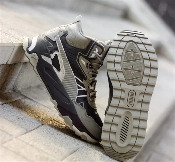 Puma Trinity Mid Hybrid L Gri Erkek Spor Bot - 393985 10 - 5