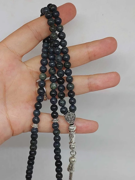 Serpantin (Yılan) Taşı 99luk Tesbih 6mm (9760) - Resim 5