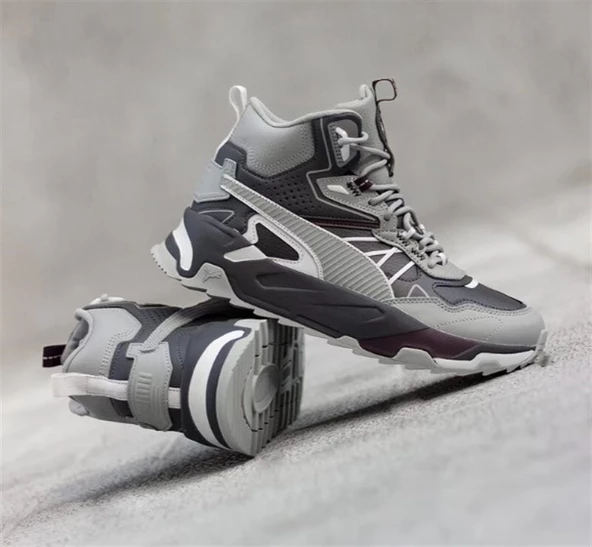 Puma Trinity Mid Hybrid L Gri Erkek Spor Bot - 393985 10 - 2