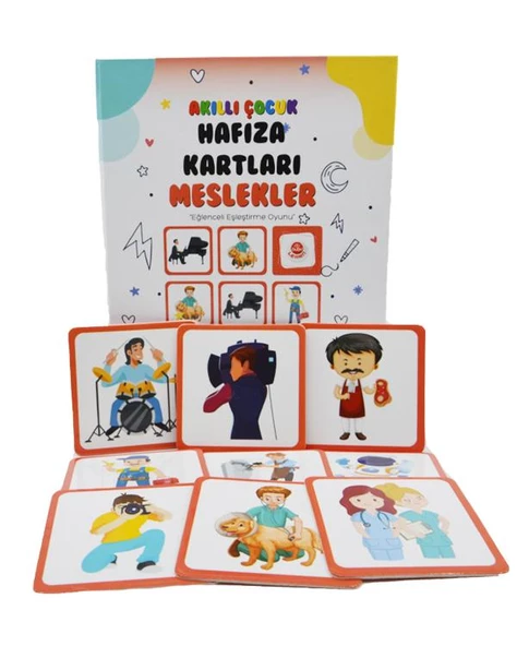 Akıllı Çocuk Hafıza Kartları Meslekler Bubu - 2