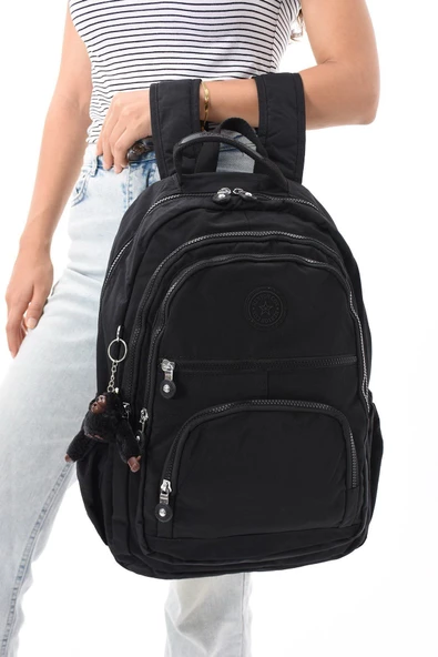 8862 Unisex Klınkır Maymunlu Günlük ve Okul Sırt Çantası - 4