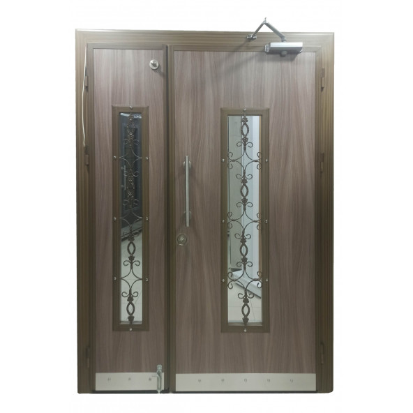 TEZ-0143 Eskitme Kasalı Kabartmalı Model Apartman Giriş Kapısı, Dış Mekan Kapısı - 2