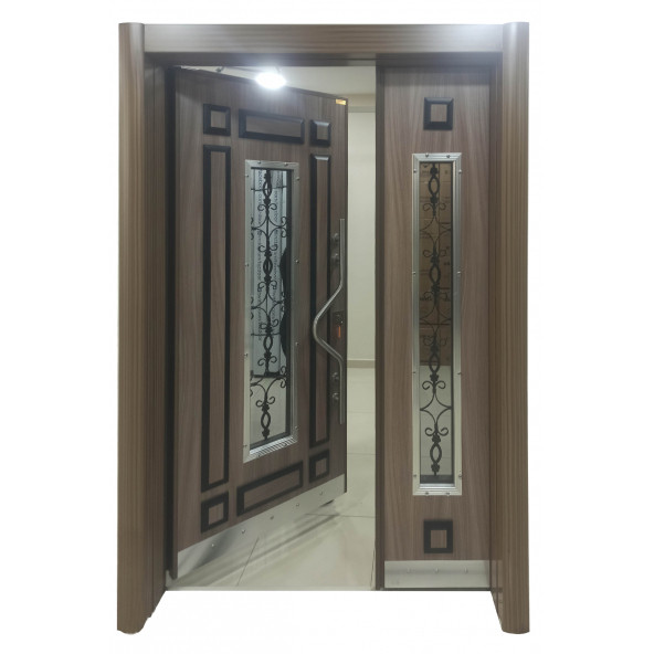 TEZ-0143 Eskitme Kasalı Kabartmalı Model Apartman Giriş Kapısı, Dış Mekan Kapısı - 4
