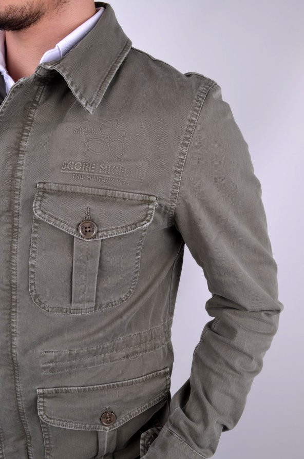 SAFARİ MODEL ASTARSIZ GABARDİN KUMAŞ BAHARLIK CEKET - 7