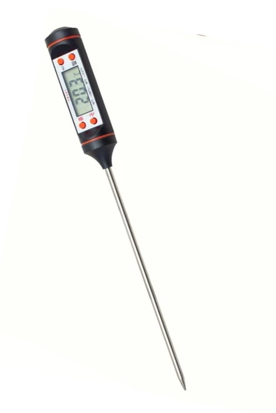 2'li Set Dijital Mutfak Tartısı Terazisi ve Et Süt Mama Yoğurt Çorba Gıda Yemek Termometresi - 3