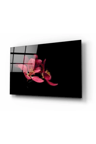 Çiçek Dekoratif ve Modern Cam Tablo