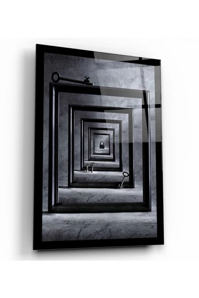 Koridor Dekoratif ve Modern Cam Tablo