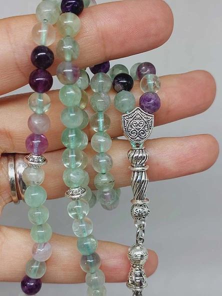 Florit Taşı 99luk Tesbih 6mm (1267) - Resim 2