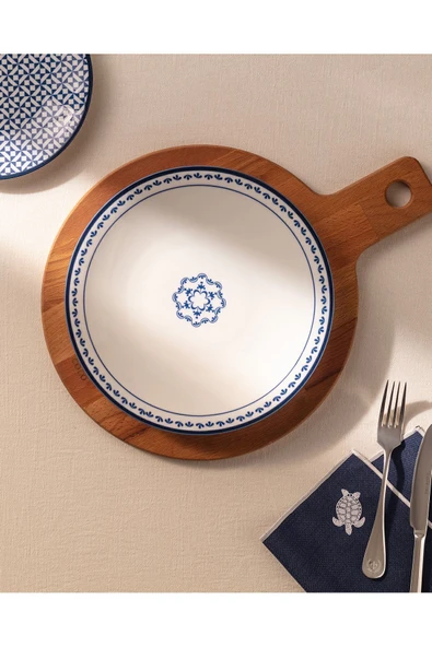 Madame Coco Rêve Bleu Esperer Servis Tabağı 25 cm