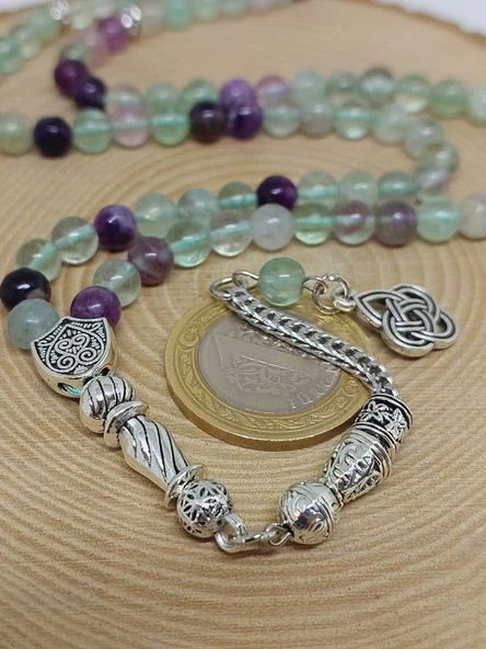 Florit Taşı 99luk Tesbih 6mm (1267) - Resim 3