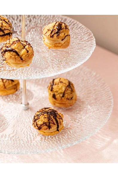 Madame Coco Granville 2 Katlı Kek Standı 28 cm - Resim 2