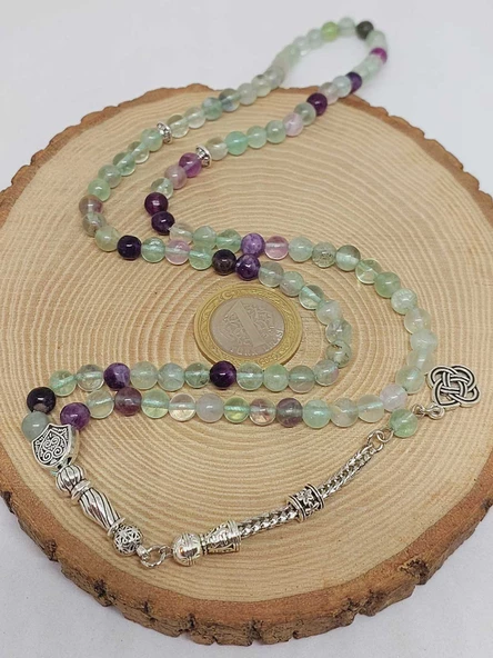 Florit Taşı 99luk Tesbih 6mm (1267) - Resim 6