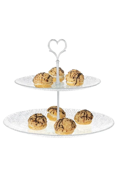 Madame Coco Granville 2 Katlı Kek Standı 28 cm - Resim 4