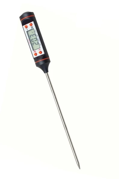 Dijital Mutfak Gıda Yemek Termometresi Daldırma Tipli Süt Mama Yoğurt Çorba Mayalama - 3