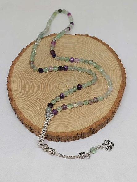 Florit Taşı 99luk Tesbih 6mm (1267) - Resim 4