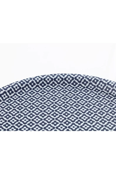 Madame Coco Rêve Bleu Tuyau Yuvarlak Tepsi - Resim 3