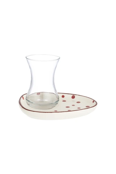 Madame Coco Vie Rouge Sauvage Çay Tabağı - 15 Cm - 4