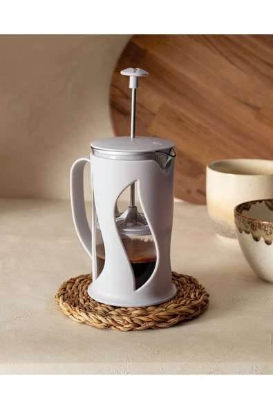 Madame Coco Berthe French Press - Soft Gri - 500 ml 500 cc Cam