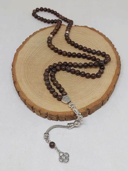 Bronzit Taşı 99luk Tesbih 6mm (3930) - Resim 4