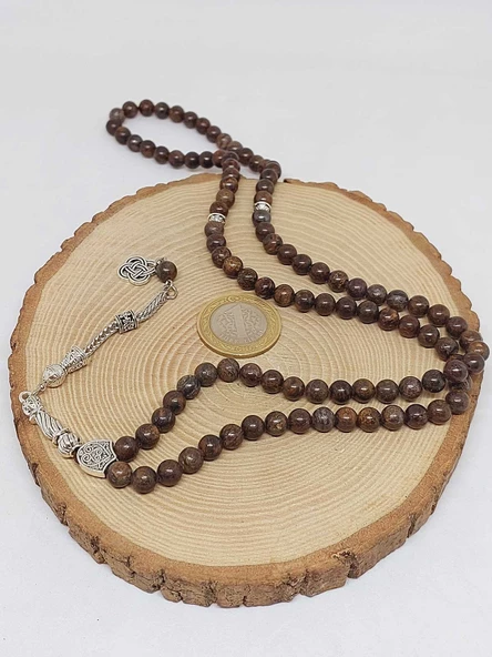 Bronzit Taşı 99luk Tesbih 6mm (3930) - Resim 6