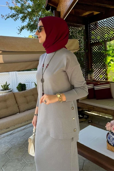 Sezen Triko Takım Gri - Resim 2