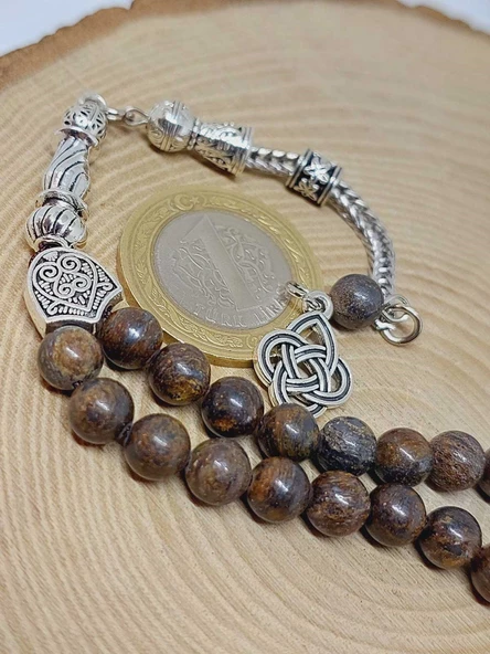 Bronzit Taşı 99luk Tesbih 6mm (3930) - Resim 3