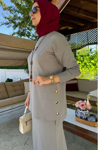 Sezen Triko Takım Gri - Resim 8