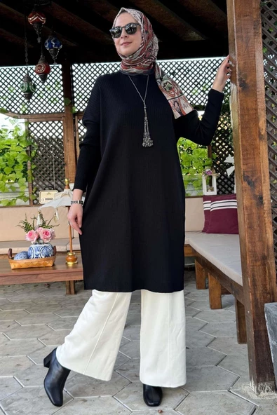 Dora Triko Tunik Siyah - 3