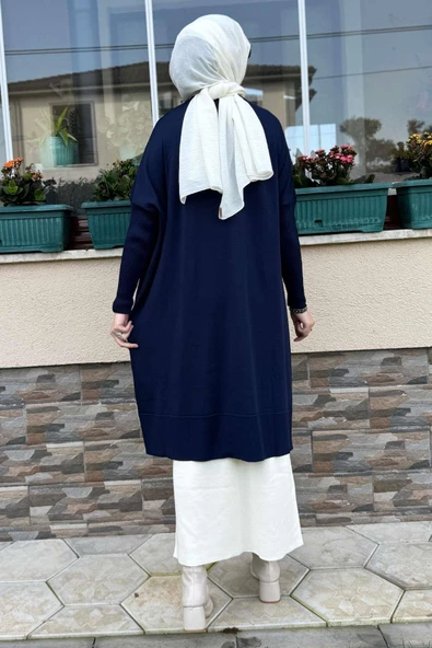 Melda Triko Tunik Lacivert - 8