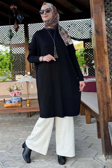 Dora Triko Tunik Siyah - 6