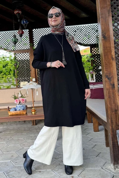 Dora Triko Tunik Siyah - 4
