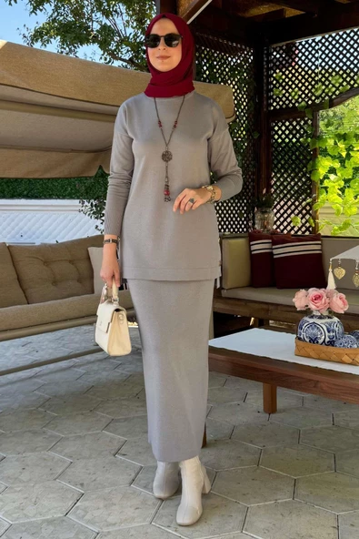 Sezen Triko Takım Gri ürün görseli 1