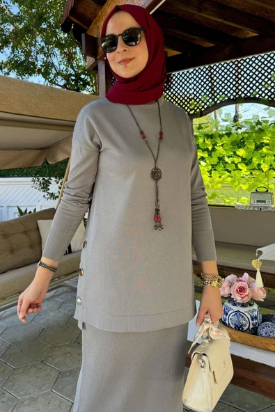 Sezen Triko Takım Gri - Resim 6