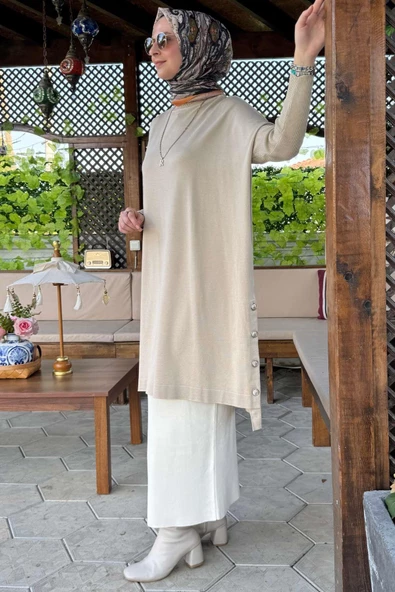 Sevda Triko Tunik Taş - 2