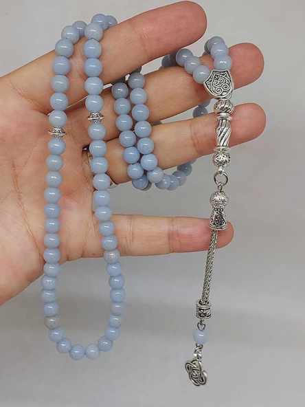 Angelit Taşı 99luk Tesbih 6mm (3926) - Resim 5