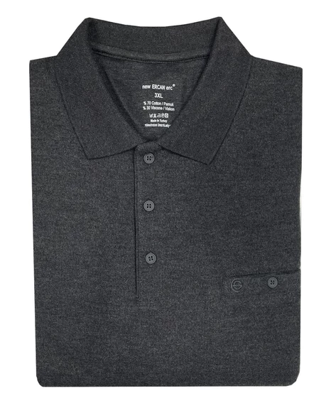 Erkek Büyük Beden Uzun Kol Polo Yaka Sweatshırt-7090