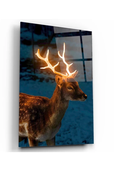 Geyik Dekoratif ve Modern Cam Tablo ürün görseli