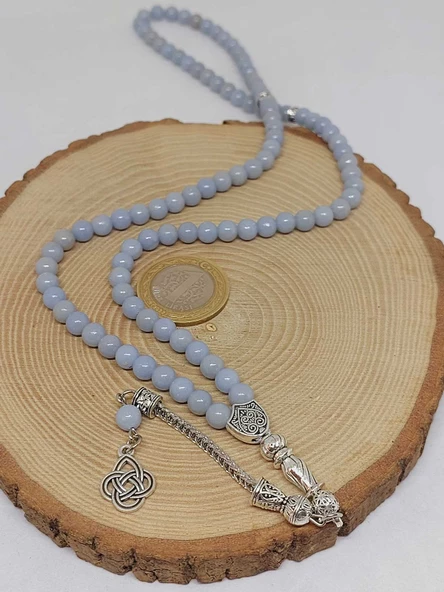 Angelit Taşı 99luk Tesbih 6mm (3926) - Resim 6