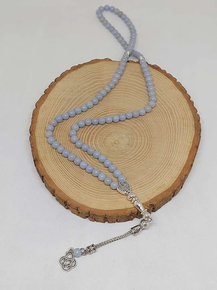 Angelit Taşı 99luk Tesbih 6mm (3926) - Resim 4