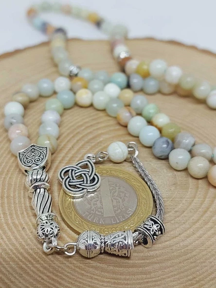 Amazonit Taşı 99luk Tesbih 6mm (2937) - Resim 3