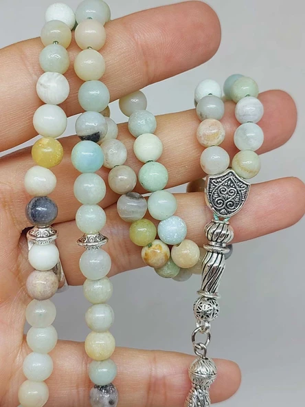 Amazonit Taşı 99luk Tesbih 6mm (2937) - Resim 2