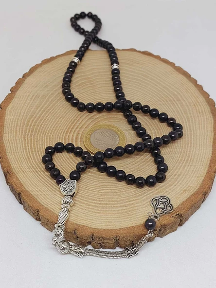 Shungite (Şungit) Taşı 99luk Tesbih 6mm (23175) - Resim 6