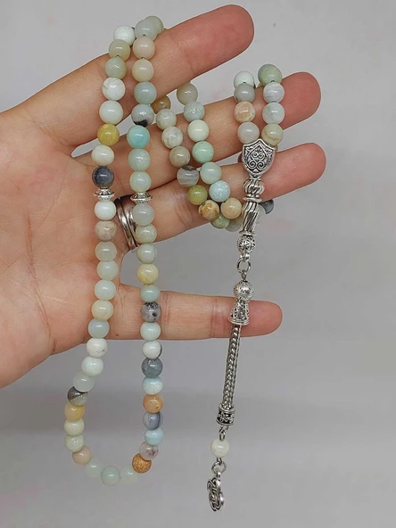 Amazonit Taşı 99luk Tesbih 6mm (2937) - Resim 5